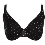 Trendyol Curve Black Polka Dot Mesh Bra