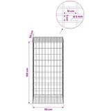  Gabion s žicom debljine 5 mm i mrežom 5x10 cm 50x50x100 cm | shoptok.hr