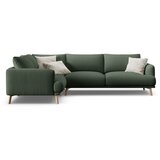 Micadoni Zelena kotna sedežna garnitura (levi kot/z ležalnikom) Naomi – | Shoptok.si