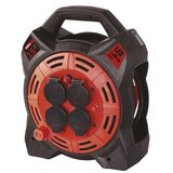  Zunanji kolutni podaljšek 15 m / 4 vtičnice / guma-neopren / 230V / 1,5 mm2 z reflektorjem | Shoptok.si