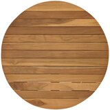  Gornji dio stola Ø 50 x 3,5 Kružni Čvrsto teak drvo Prirodna | shoptok.hr