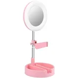RING SA OGLEDALOM D3 16CM PINK