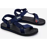 Big Star Men's Velcro Sandals DD174718 Navy Blue