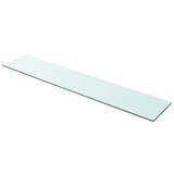 vidaXL Polica Prosojno Steklo 100x20 cm Cene