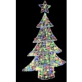 vidaXL Božično drevo med 100 LED večbarvno 120 cm Akril | Shoptok.si