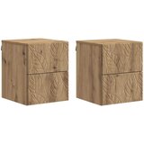 vidaXL Stenski nočni omarici 2 pcs Artisan hrast 34,5 x 33 x 40 cm, (5000247458) | Shoptok.si
