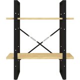 vidaXL ormarić za knjige s 2 razine 60 x 30 x 70 cm masivna borovina | shoptok.hr