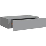  Zidne police s ladicom 2 kom sive 40 x 23,5 x 10 cm MDF | shoptok.hr