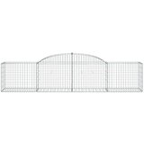 vidaXL Lučne gabionske košare 9 kom 300x50x60/80 cm pocinčano željezo | shoptok.hr