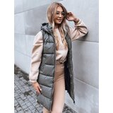 DStreet Pikowana kamizelka damska FAR AWAY ciemnoszara | ePonuda.com