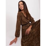 Italy Moda Dress-DHJ-SK-10536N-3.31X-brown | Shoptok.si