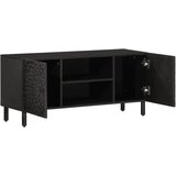 Maison Chic TV omarica - TV enota - Televizijska omarica črna 105x33x46 cm trden mangov les, (21700065) | Shoptok.si