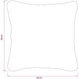  Presvlaka za jastuk 6 pcs HEERLEN Krem 30 x 30 cm Poliester | shoptok.hr