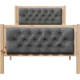  Krevetna konstrukcija Tamno siva 90 x 200 cm Čvrsto borovo drvo | Eponuda.ba