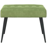  Klupa s gumbastim tkanjem Svijetlo zelena 60 x 40 x 45 cm | shoptok.hr
