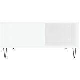  Stolić za kavu bijeli 80 x 80 x 36,5 cm od konstruiranog drva | Eponuda.ba