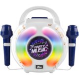 Lean_Toys Karaoke set z dvema mikrofonoma, Bluetooth zvočnikom, snemanjem MP3, LED zaslonom | Shoptok.si