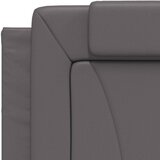  Krevet Viana s madracem sivi 80 x 200 cm od umjetne kože | shoptok.hr