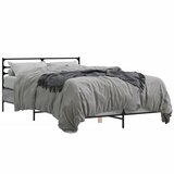  The Living Store Posteljni okvir siva sonoma 120x190 cm inženirski les in kovina - Posteljni Okvir, (21500951) | Shoptok.si