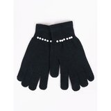Yoclub Woman's Women's Five-Finger Gloves RED-0227K-AA50-003 Cene