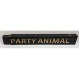HEKA Zložljiv meter Heka (napis: Party animal, črne barve, 2 m) | Shoptok.si