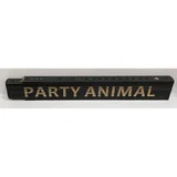 Zložljiv meter Heka (napis: Party animal, črne barve, 2 m)