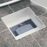  2 u 1 odvod za tuš Srebrno 15 x 15 cm Nehrđajući čelik 304 | shoptok.hr