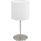 Eglo Pasteri stolna/1, e27, nikl/mat, bijela | shoptok.hr