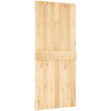  Klizna vrata 90 x 210 cm Čvrsta borovina (neobrađena) | shoptok.hr