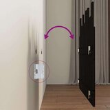 Zidno uzglavlje crni 108x3x80 cm od masivne borovine | shoptok.hr