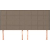  Uzglavlja 4 kom smeđesiva 80 x 5 x 78/88 cm od tkanine | shoptok.hr