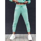 DStreet Spodnie dresowe damskie RELAX MODE miętowe | Shoptok.si
