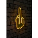 Wallity Dekorativna LED rasveta Middle Finger, 40x51x3cm, Žuta | ePonuda.com