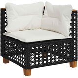  7-dijelni set vrtnih sofa od poliratana s jastucima crni Crna 63.5 x 63.5 x 62 cm | shoptok.hr