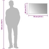  LED kupaonsko ogledalo s ogledalom *Transparent*an 70 x 40 cm | shoptok.hr
