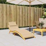  Jastuk za ležaljku prošarani bež 186x58x4 cm od tkanine | shoptok.hr