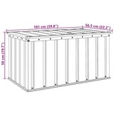  Kutija za spremanje u vrtu Crna 101 x 56 5 x 50 cm Čelik | shoptok.hr