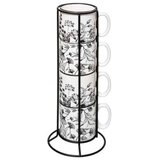  SG šalice 4/1 na stalku 12x12x32cm porculan bijele | shoptok.hr