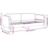  Dnevni krevet krem 80 x 200 cm od tkanine | shoptok.hr