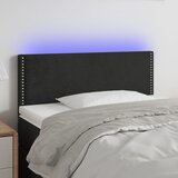 LED uzglavlje crno 90x5x78/88 cm baršunasto | shoptok.hr