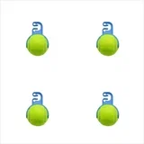 Komplet 4 sponk za tenis in pickleball – trpežne plastične sponke, (5000249402)