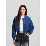 Bershka Prehodna jakna modra | Shoptok.si