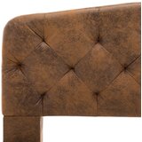  Okvir za krevet od umjetne brušene kože smeđi 120 x 200 cm | shoptok.hr