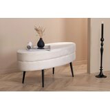Venture Home ovalni tabure Otto 100 × 40 × 41 cm, bjelkasta | shoptok.hr