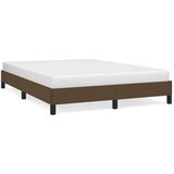 vidaXL Okvir za krevet tamnosmeđi 140 x 190 cm od tkanine | shoptok.hr