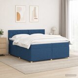  Boxspring krevet s madracem Plava 200 x 200 cm Tkanina | shoptok.hr