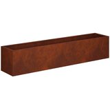  Vrtna saksija Rđa 100 x 20 x 20 cm Otporni čelik | shoptok.hr
