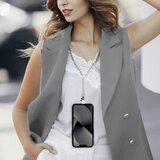  Obesek za telefon CRYSTAL DIAMOND / dolžina vrvice 74cm (37cm v zanki) / okoli vratu bel | Shoptok.si