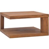 The Living Store Klubska mizica 65x65x33 cm trdna tikovina - Klubska Mizica, (21574192) Cene