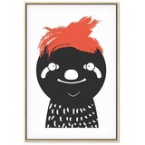  Slika - Crazy Sloth (1 Part) Vertical 80x120 U prirodnom drvenom okviru | shoptok.hr
